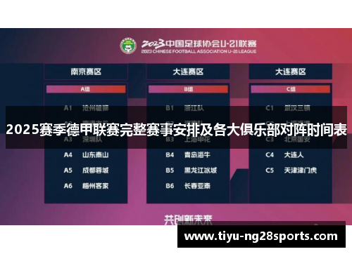 2025赛季德甲联赛完整赛事安排及各大俱乐部对阵时间表
